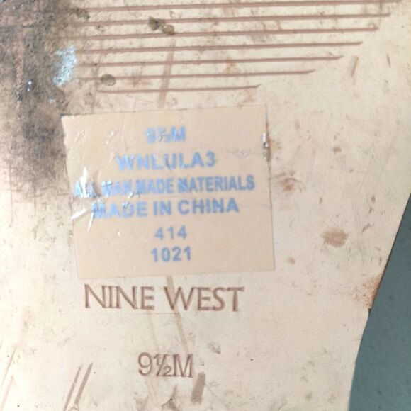 Nine West braided woven sandal slides, flat summer shoes, size 9.5 - Picture 4 of 4